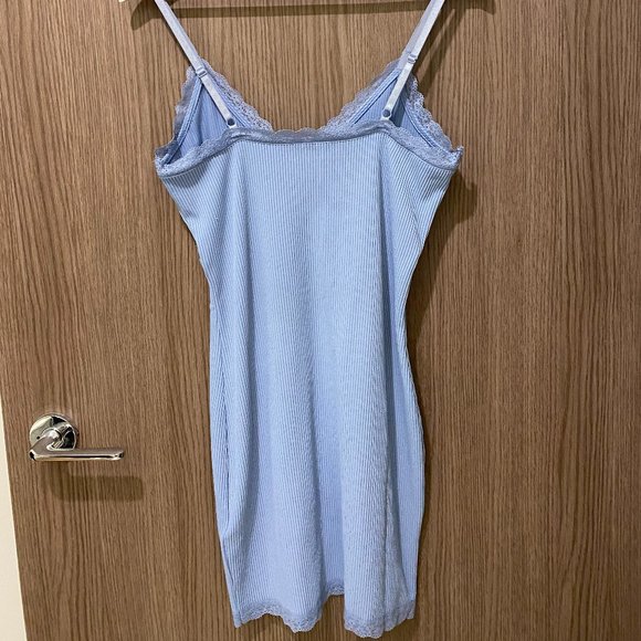 H&M (Divided) Ribbed Lace-Trimmed Dress - Picture 6 of 8